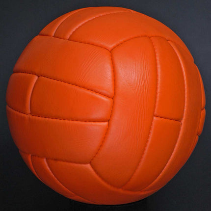 Retro Football 1966 World Cup Replica 25 Panel Size 5 Orange Leather Ball New Unbranded