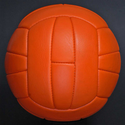 Retro Football 1966 World Cup Replica 25 Panel Size 5 Orange Leather Ball New Unbranded