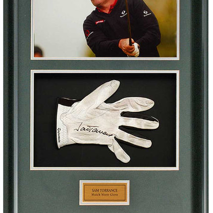 Sam Torrence Golf Legend Hand Signed Match Worn Glove Presentation