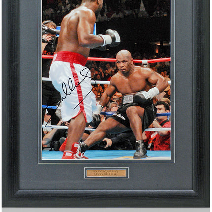 Danny Williams Boxing Legend Hand Signed vs Tyson Photograph 23x19" Framed