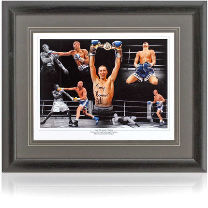 Tony Bellew Boxing Legend Hand Signed Photograph 23x19" Framed