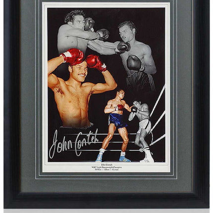 John Conteh Boxing Legend Hand Signed Montage 23x19" Framed