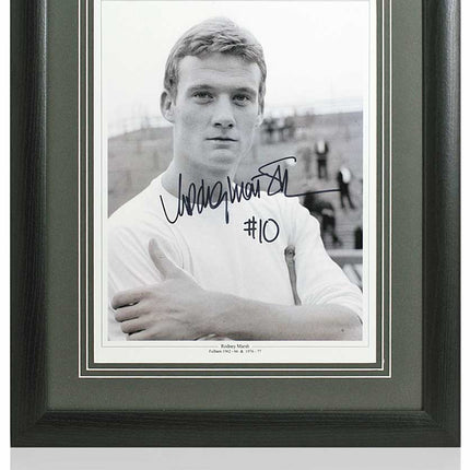 Rodney Marsh Fulham Legend Hand Signed Photograph 23x19" Framed