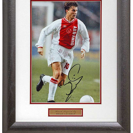 Brian Laudrup Ajax Legend Hand Signed Photograph 15x19" Framed