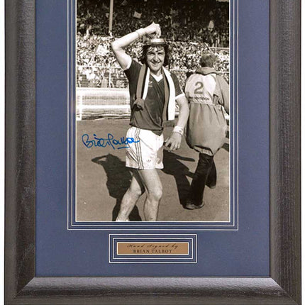 Brian Talbot Ipswich Town Legend Hand Signed 1978 FA Cup Photograph 15x19" Framed