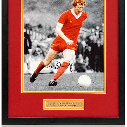 David Fairclough Liverpool Legend Hand Signed Photograph 11x14" Framed