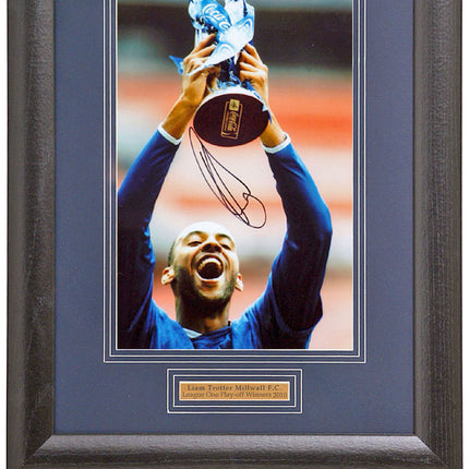 Liam Trotter Millwall Hand Signed 2010 Play-off Final Photograph 15x19" Framed