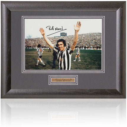 Bobby Moncur Newcastle United Legend Hand Signed Photograph 15x19" Framed