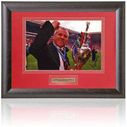 Peter Reid Sunderland Legend Hand Signed Photograph 15x19" Framed