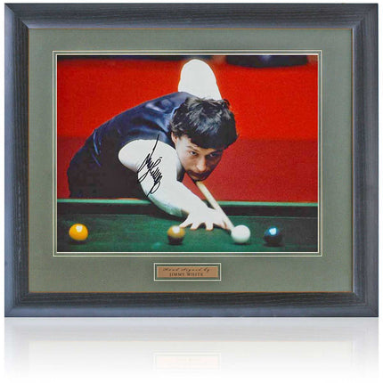 Jimmy White Snooker Legend Hand Signed Photograph 23x19" Framed