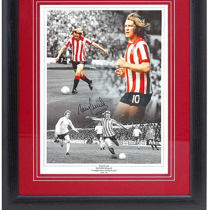 Tony Currie Sheffield United Hand Signed Montage 23x19" Framed