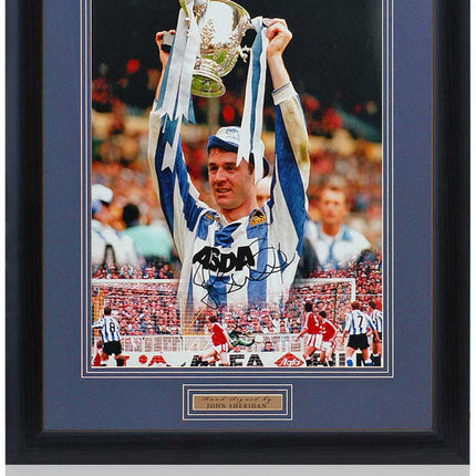 John Sheridan Sheffield Wednesday Hand Signed Photograph 23x19" Framed