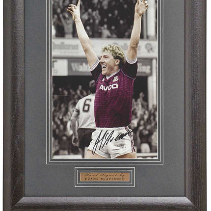 Frank McAvennie West Ham United Legend Hand Signed Photograph 15x19" Framed