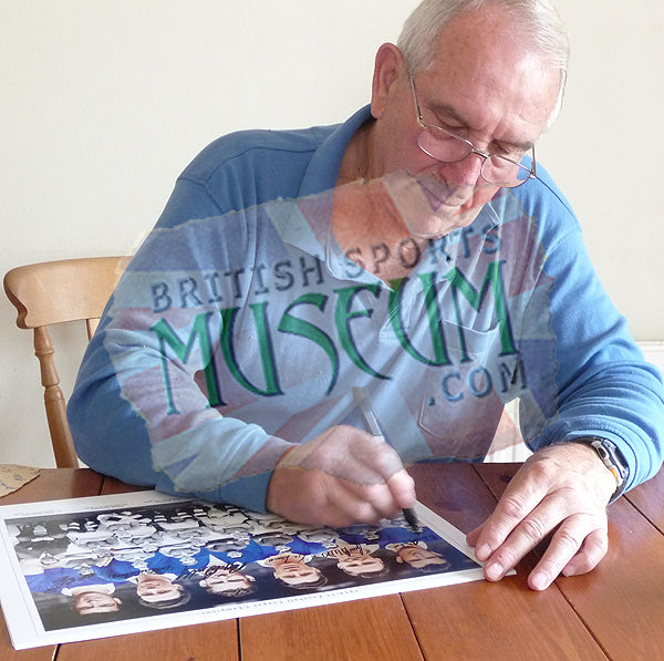 Chelsea 1954/55 League Champions Hand Signed Montage 23x19" Framed