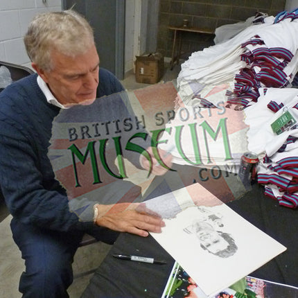 Trevor Brooking West Ham United Legend Hand Signed Art Print 23x19" Framed