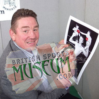 Dave Boy Green Boxing Legend Hand Signed Montage 23x19" Framed