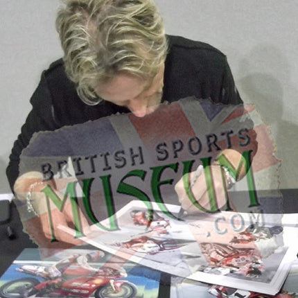 Carl Fogarty and Jamie Whitham Superbike Legends Hand Signed Montage 23x19" Framed