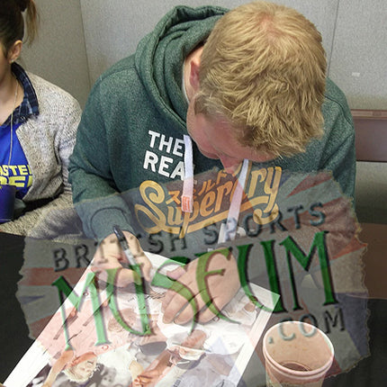 Michael Vaughan and Matthew Hoggard Cricket Legends Hand Signed Montage 23x19" Framed