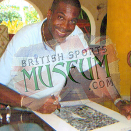 Mike Holding Cricket Legend Hand Signed West Indies Photograph 23x19" Framed