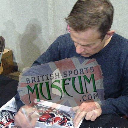 Jamie Whitham Superbike Legend Hand Signed Montage 23x19" Framed