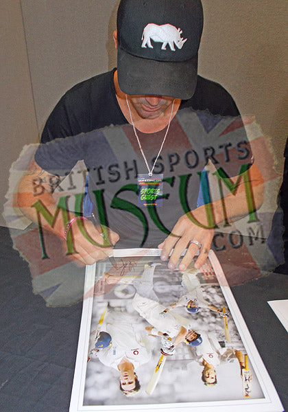 Kevin Pietersen England Cricket Legend Hand Signed Montage 23x19" Framed
