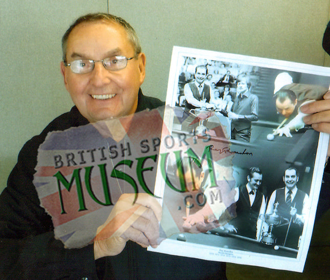 Ray Reardon Snooker Legend Hand Signed Montage 23x19in Framed