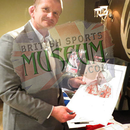 Graham Rowntree Rugby Legend Hand Signed England Art Print 23x19" Framed