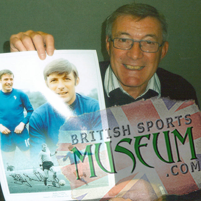 Bobby Tambling Chelsea Legend Hand Signed Photographic Montage 23x19" Framed