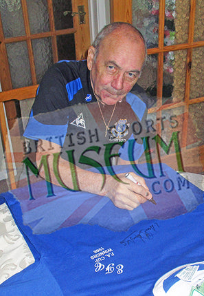 Derek Temple and Mike Trebilcock Everton Legends Hand Signed Football Shirt