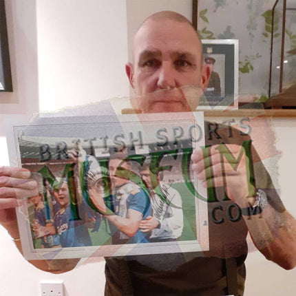 Vinnie Jones Wimbledon Legend Hand Signed 1988 FA Cup Final Photograph 23x19" Framed